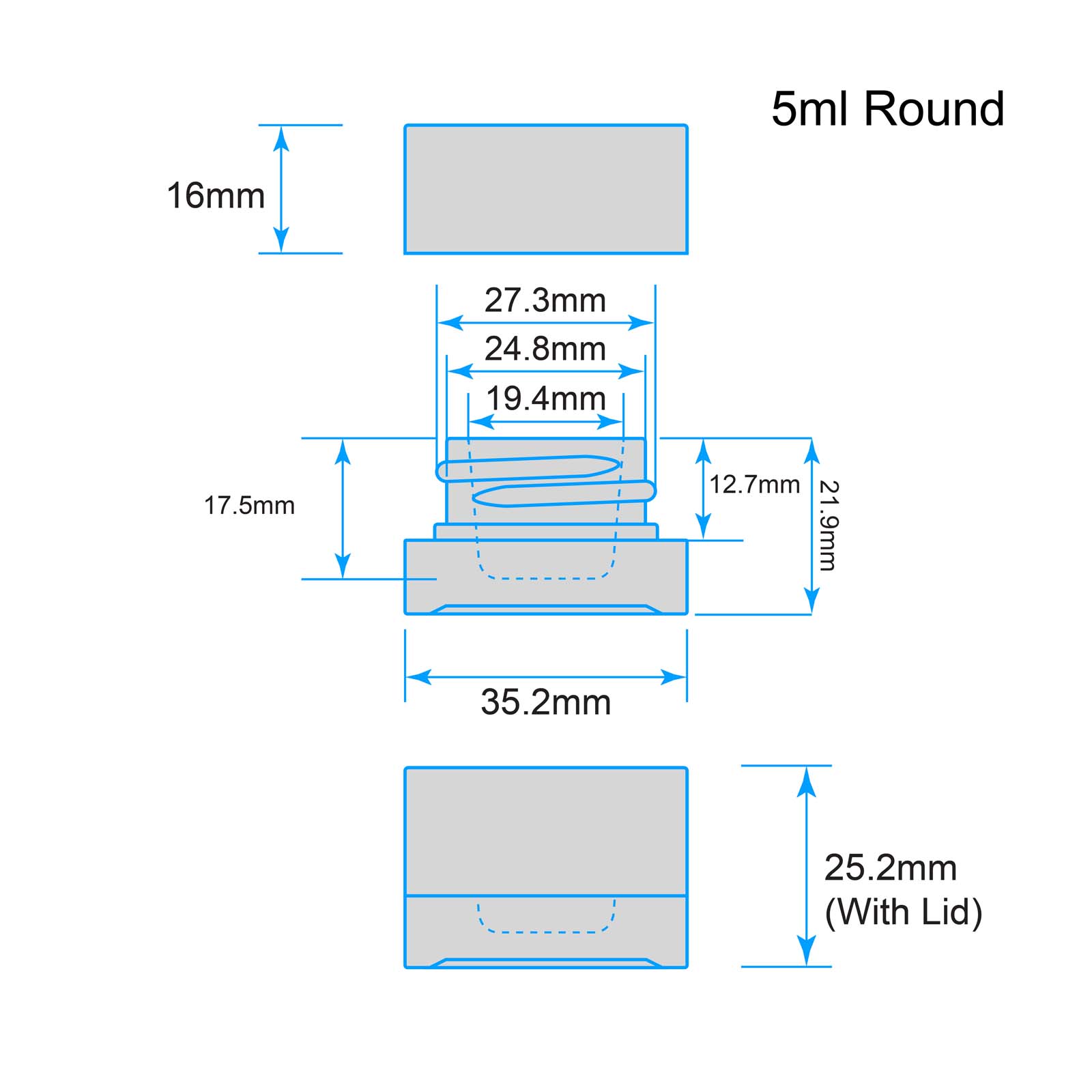 5ml line drawing