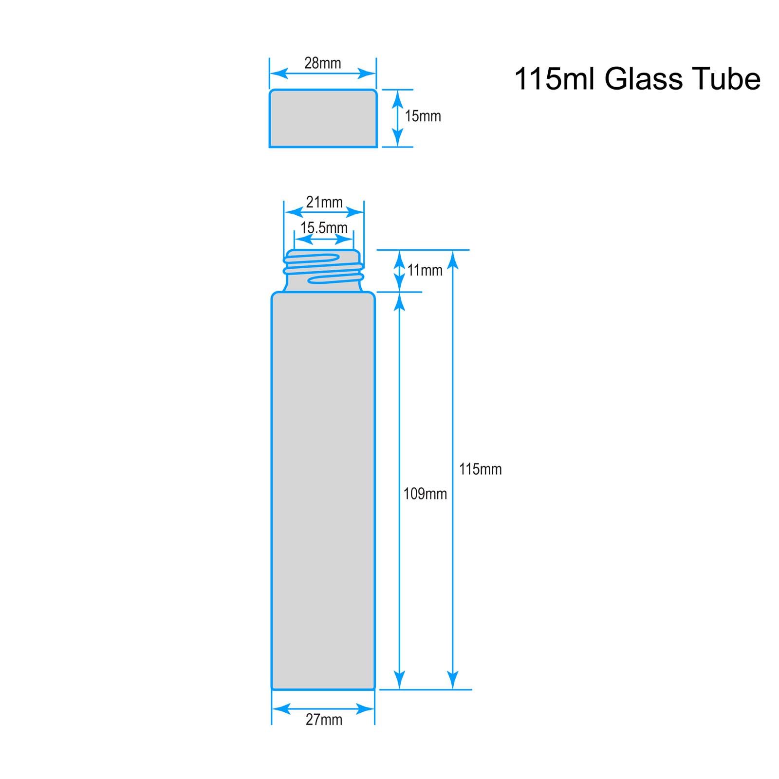 115ml line drawing